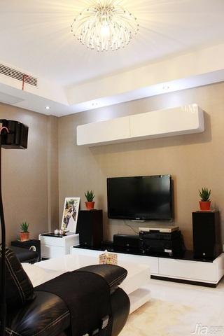 简约风格公寓富裕型60平米客厅电视柜效果图