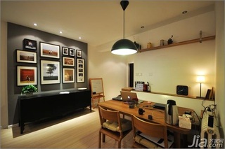 简约风格公寓经济型80平米餐厅照片墙餐桌图片