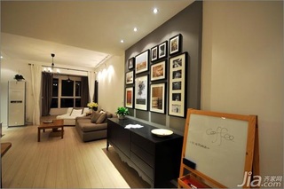 简约风格公寓经济型80平米餐厅照片墙设计图纸