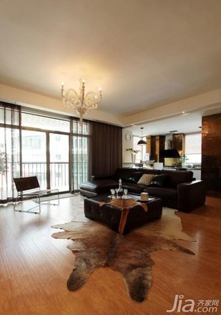 简约风格三居室简洁富裕型客厅沙发效果图