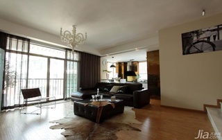 简约风格三居室简洁富裕型客厅沙发图片