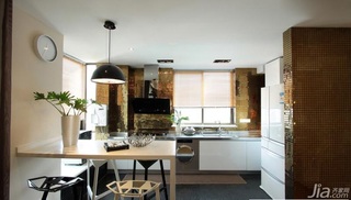 简约风格三居室简洁富裕型厨房吧台橱柜设计图纸