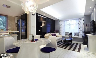 简约风格二居室简洁富裕型客厅飘窗沙发效果图