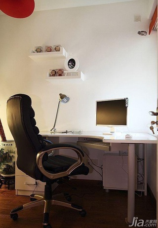 简约风格二居室简洁富裕型书房书桌效果图