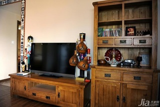 混搭风格古典富裕型140平米以上客厅电视柜图片