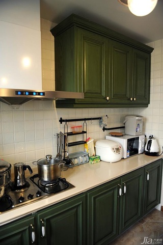 混搭风格实用富裕型140平米以上厨房橱柜设计图纸