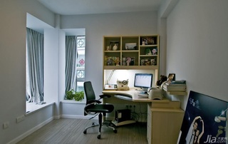 简约风格二居室简洁富裕型书房书桌效果图