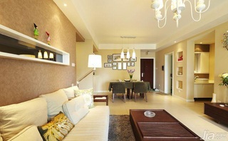 简约风格三居室简洁富裕型客厅沙发背景墙沙发图片