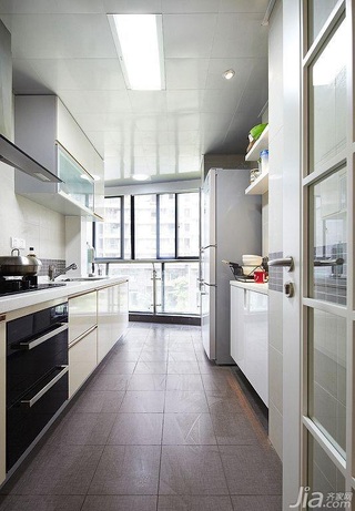 简约风格三居室简洁富裕型厨房橱柜设计