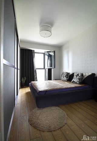 简约风格二居室简洁富裕型卧室床效果图