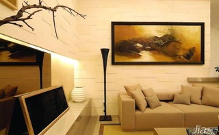 简约风格二居室简洁富裕型110平米客厅沙发背景墙沙发效果图
