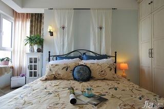 混搭风格公寓舒适经济型120平米卧室床效果图