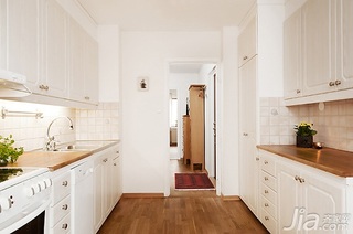 简约风格公寓白色经济型70平米厨房橱柜订做