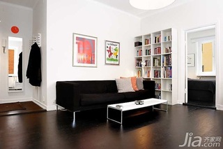北欧风格公寓简洁经济型40平米客厅沙发效果图
