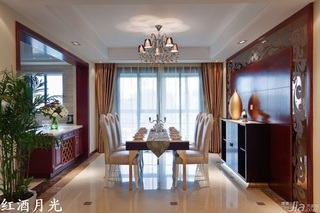 新古典风格公寓富裕型餐厅餐桌效果图