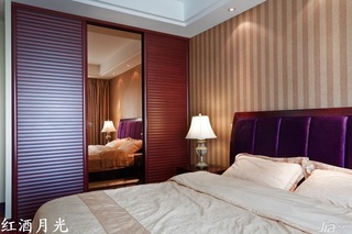 新古典风格公寓富裕型卧室壁纸图片