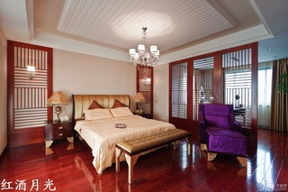 新古典风格公寓富裕型卧室隔断床效果图