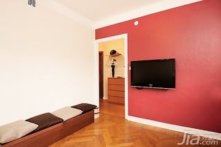 简约风格公寓经济型客厅电视背景墙装修效果图