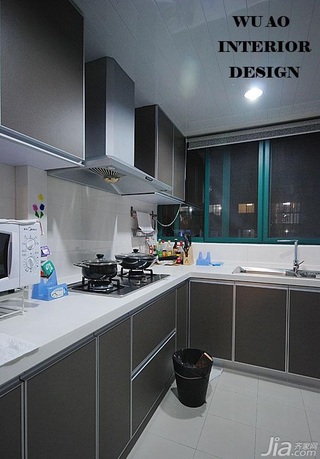 简约风格三居室简洁富裕型厨房橱柜设计图纸