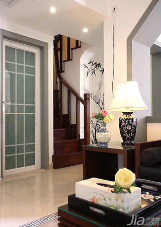 中式风格复式富裕型客厅灯具图片