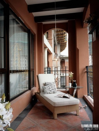混搭风格三居室富裕型阳台沙发效果图