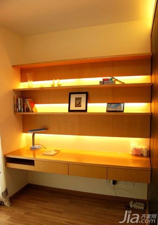 简约风格二居室简洁富裕型书房书桌图片