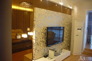 简约风格公寓富裕型客厅电视背景墙电视柜效果图