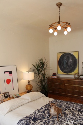 美式风格公寓富裕型卧室效果图