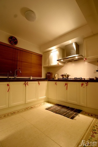 公寓实用白色富裕型80平米厨房橱柜设计