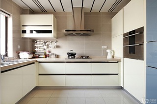 公寓实用白色富裕型80平米厨房橱柜设计图