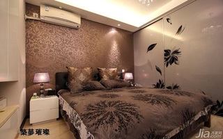 简约风格三居室稳重富裕型卧室床二手房设计图
