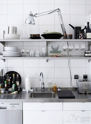 公寓实用富裕型80平米厨房橱柜效果图