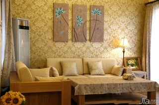 美式风格公寓富裕型130平米壁纸图片