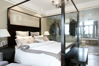 简约风格公寓豪华型140平米以上卧室床图片