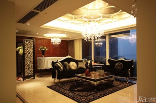 新古典风格别墅豪华型140平米以上客厅吊顶沙发图片