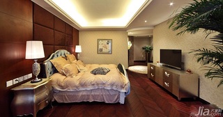新古典风格别墅豪华型140平米以上卧室床效果图