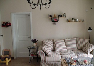 简约风格小户型简洁3万以下40平米客厅沙发背景墙茶几海外家居