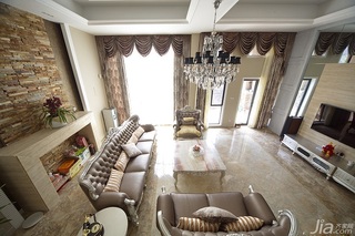 简欧风格豪华型140平米以上客厅沙发背景墙沙发效果图