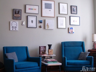 简欧风格复式富裕型客厅照片墙沙发图片