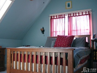 简欧风格复式富裕型卧室床效果图