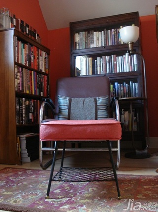 简欧风格复式富裕型书房沙发效果图