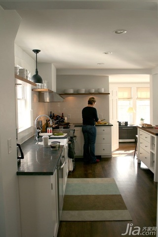 欧式风格公寓富裕型厨房橱柜订做