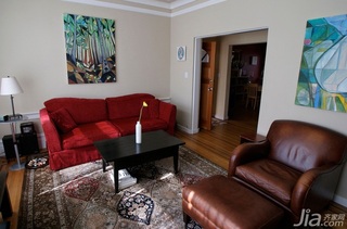 简约风格复式简洁经济型客厅沙发背景墙沙发海外家居