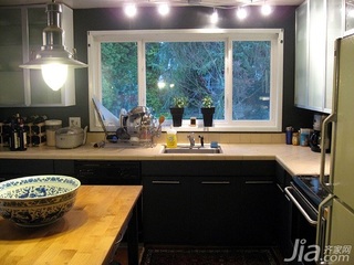 混搭风格二居室简洁经济型厨房灯具图片