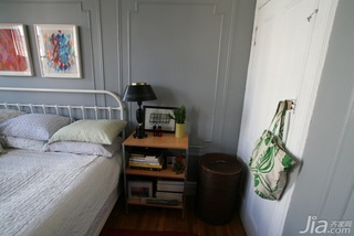 简约风格一居室简洁经济型卧室卧室背景墙床效果图
