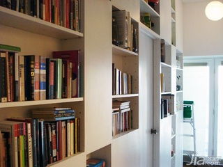 简约风格公寓富裕型书架效果图