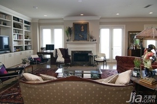 美式风格三居室富裕型客厅沙发图片
