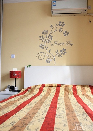 简约风格小户型经济型卧室卧室背景墙床婚房平面图