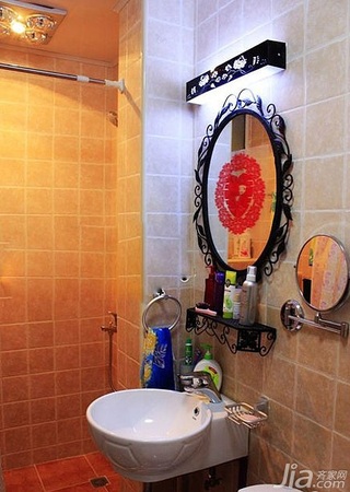 简约风格小户型经济型卫生间洗手台婚房家居图片