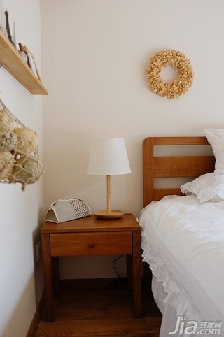 日式风格小户型经济型60平米卧室床头柜图片